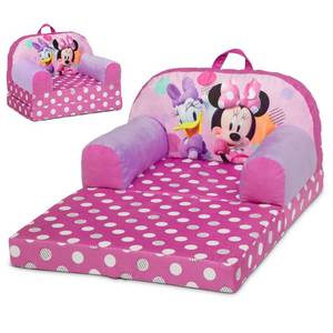 lot 1890 image: Delta Children - Minnie Mouse Cozee Buddy Flip-Out Kids Chair, Pink