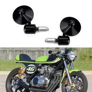 lot 2013 image: Custom Motorcycle CNC Handle Bar End Rearview Side Mirrors 3Round 78 22 mm Compatible with Honda Yamaha Suzuki Kawasaki Aprilia Derbi Ducati Gilera ATV