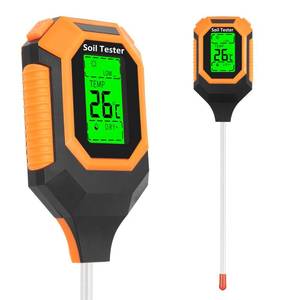 lot 2016 image: 4-in-1 Soil Moisture Meter Digital PH MeterSoil MoisturePlant TemperatureSunlight Intensity, Backlight LCD Display, Soil Test Meter for Garden, Lawn, Plant Care, Farm and Indoor Outdoor Plants