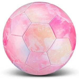 lot 2019 image: HyDren Kids Size 3 Soccer Ball with Pump Official Cute Cartoon Toddler Soccer Durable Outdoor Indoor Sports Football Game Charity Gift for Kids Boys Girls 4 to 6(Space)