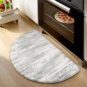 lot 2035 image: KIMODE Kitchen Mats for Floor Anti Fatigue, 18x28 Half Round Cushioned Kitchen Floor Mat, Ergonomic Waterproof Standing Mat, Boho Kitchen Rug Non Skid for Sink Laundry Office Desk Light Brown