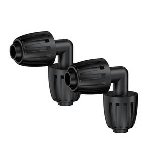 lot 2048 image: Pawfly 15 Pcs Drip Irrigation Fittings for 12 Inch Irrigation Tubing, Barbed Elbow Parts for Garden Irrigation System, 12 Drip Line Connectors with Anti-Drop Lock Nuts (12 ID x 0.64 OD)