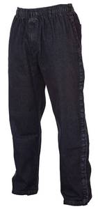 lot 2099 image: Funny Guy Mugs Tearaway Jeans - Premium Breakaway Pants - Elastic Waist Faux Denim Pants (Black, Medium)