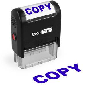lot 2108 image: ExcelMark Copy - Self-Inking Rubber Stamp - A1539 Blue Ink