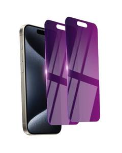 lot 2109 image: Ifaeveus 2 Pack Privacy Screen Protector for iPhone 15 Pro Tempered Glass 6.1inch Private Saver Anti-Spy Eye Protection Anti-Scratch Full Coverage