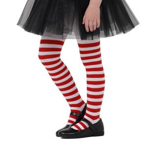 lot 2118 image: Century Star Toddler Soft Cable Knit Tights - Cotton Seamless Stockings for Girls Solid Warm Footed Leggings for Toddler Girls Spring Outfit Red and White Stripes 2-4T