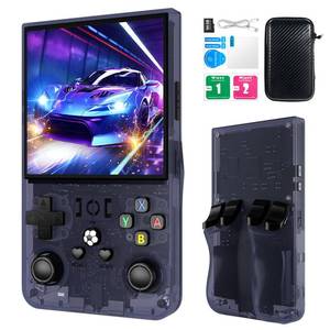 lot 2132 image: R36MAX Retro Handheld Games Console, Retro Game Console with 4.0 inch IPS HD Screen, Video Game Consoles with 64GB Memory, Portable Gaming Player for Travel, Gift for Teen or Partner, Gray