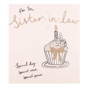 lot 2139 image: Hallmark Sister in Law Birthday Card Special Wish - Medium