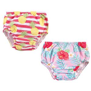 lot 2166 image: Hudson Baby Unisex Baby Swim Diapers, Tropical Floral, 5 Toddler