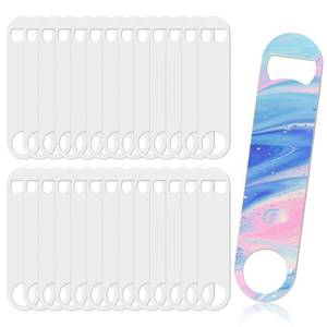 lot 2190 image: Upspotie Sublimation Bottle Opener Blanks 26Pack Stainless Steel Sublimation Flat Bottle Opener Custom Personalized Sublimation Beer Openers for Home, Kitchen, Restaurants, Parties, and Bartenders
