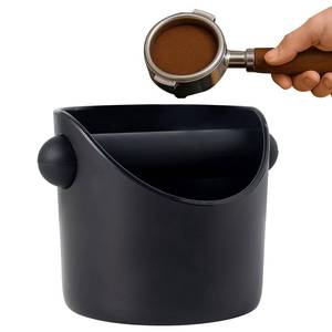 lot 4047 image: Sancagy Espresso Knock Box, Premium Coffee Knock Box with Removable Knock Bar, Non-Slip Base, 4.6 Inch Black