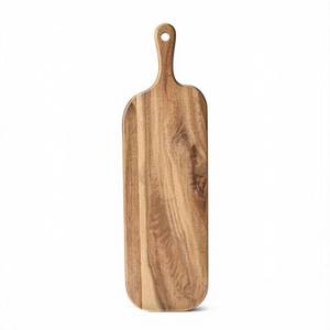 lot 4054 image: Linwnil Acacia Wood Cutting Board - Wooden Kitchen Cutting Board for Meat, Cheese, Bread, Vegetables & Fruits - Charcuterie Board & Cheese Serving Board with Handle (16L x 4.7W x 0.6Th) (1)