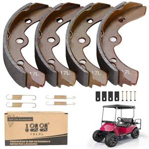 lot 4065 image: 10L0L Golf Cart Brake Shoes Kit for Club Car DS & Carryall 1981-1994 OEM 101146302 101880701, EZGO XI-Serial 1983-1986, Yamaha G1 1978-1980, etc