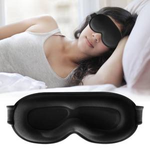 lot 4075 image: Sleep Mask,Upgraded 3D Deep Contoured Eye Mask for Sleeping,No Pressure Eye Covers 99% Block Out Light Eye Mask with Adjustable Elastic Strap for Sleeping, Yoga, Traveling (1pc,Black)