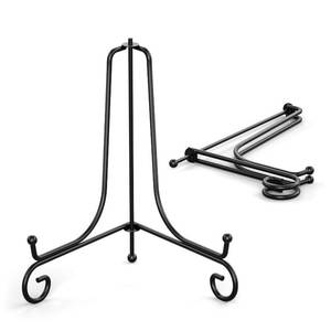 lot 4080 image: TR-LIFE Plate Stands for Display - 8 Inch Plate Holder Display Stand  Metal Easel Stand for Picture Frame, Decorative Plates, Book, Photo, Collectibles (2 Pack)