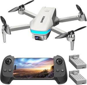 lot 4120 image: SIMREX 4K FPV Drone with Brushless Motor for Beginners & Teens �� 40-Min Flight, Optical Flow Positioning, Gesture Control & VR Mode, Foldable Camera Drone Gift for Kids Ages 8(Gray)