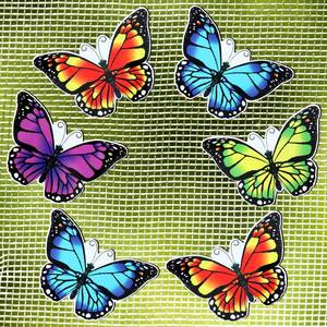 lot 4137 image: Eersida 16 Pcs Butterfly Screen Door Magnets Double Sided Screen Door Magnets Stickers Decorative Magnetic Decor for Window Patio Sliding Doors Protector