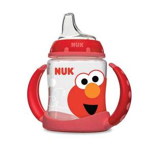 lot 4141 image: NUK Sesame Street Learner Cup, 5 Ounce Elmo �� BPA Free, Spill Proof Sippy Cup