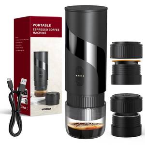 lot 4151 image: Portable Coffee Machine��Rechargeable Cafeti�re Portable de Voyage with USB-C, 20bar, Electric Coffee Maker for Camping & Travel, 3-in-1 Car Coffee Maker, Compatible with Coffee Grounds&Capsules