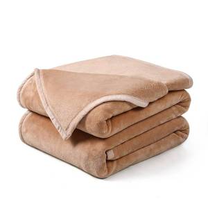lot 5570 image: EASELAND Soft King Size Blanket All Season Warm Fuzzy Microplush Lightweight Thermal Fleece Blankets for Couch Bed Sofa,90x108 Inches,Camel