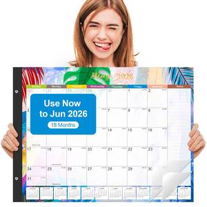 lot 5575 image: Gannyfer Desk Calendar 2026-2027 - 18 Month Large Desk Calendar 2026, Use January 2026 to Jun 2027, 22 x 17 Desktop Pad Calendar, Office Supplies Perfect for Planning and Organizing In Your Home, School or Office