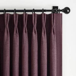 lot 5580 image: Dark Purple Blackout Pinch Pleated 84 Inch Bedroom Curtains 2 Panels Set, Memory Trained Thermal Noise Cancelling Double Layer Natural Linen Viral Windows Drapes for Living Room Light Blocking 7 FT