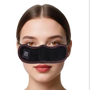 lot 6109 image: Wireless Heated Nasal Mask for Dry Air & AC Environments, 16 Red Light Beads, 3 Heat Levels, USB Rechargeable, Portable Nose Cover for Travel & Daily Comfort