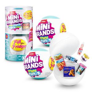 lot 6116 image: Mini Brands Fill The Fridge Mini Minis Series 1 by ZURU, Collectible Miniature Toy, (2 Capsules)