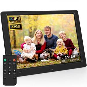 lot 6152 image: KECAG 10.1 Digital Picture Frame, 1080P IPS Digital Photo Frame, No WiFiApp Needed, Plug & Play SD Card & USB, Remote & Motion Sensor, PhotosVideosMusic, Free 32GB USB