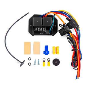 lot 6168 image: ZHSYMX Digital Radiator Fan Controller Switch Kit #0444 12V,Adjustable Temperature Range (104-230°F) Thermatic Dual Fan Relay Kit for Automotive Systems Replace #0444,12V