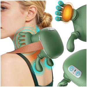 lot 6180 image: Nooydio Neck Massager, Neck and Back Massager with Heat & 4D Kneading, Shiatsu Deep Tissue Wireless Massager for Shoulder Cervical Pain Relief, Portable Rechargeable for Home Office (Green)