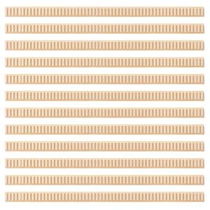 lot 6234 image: Nuanchu 12 Pcs Unfinished 3D Decorative Wood Trim Molding 15.75inch Decorative Wood Molding Cute DIY Trim for Home Wall Cabinet Shelf Window Door(Wavy,20mm)