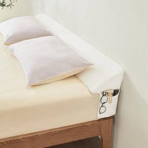 lot 11253 image: Voctriam Bed Wedge Gap Filler Twin (39x 8x 6) Wedge Pillow for Headboard Gap 0-8 Mattress Gap Filler Pillow to Fill The Gap Between Mattress and Wall with 2 Side Large Pockets