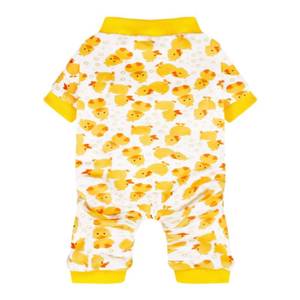 lot 12146 image: Paiaite Dog Pajamas Onesie Comfortable Four-Legged Apparel for Small, Medium, & Large Dogs, Polyester Material for Comfort, Wrinkle Resistance, Moisture Wicking, Stretchiness Cartoon Duck XS