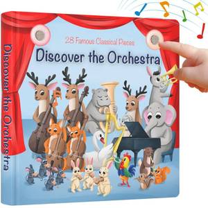 lot 12179 image: LITTLE MAESTRO Discover the Orchestra �� 28 Instrument Sounds and Classical Pieces, Musical Books for Toddlers, 28-Button Music Book, Musical Toys for Toddlers 1-3