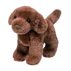 lot 12198 image: Douglas Sylvia Chocolate Lab Dog Plush Stuffed Animal  10-inch Long