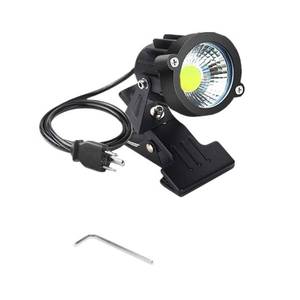 lot 12252 image: Onerbuy Youngine 1pcs 5W LED Clip on Light Water Resistant Outdoor Blackboard Signboard Lighting Adjustable Desk Stand Arm Lamp with Power Plug (Cool White) (Used)