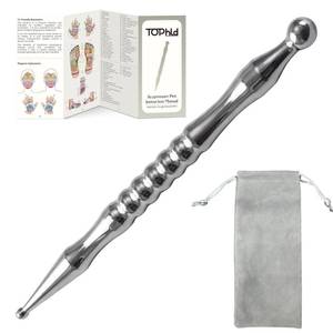 lot 12274 image: Acupuncture Pen, Premium Stainless Steel Acupressure Pen for Muscle Tension Pain Relief, Trigger Point Massage Pen Manual Reflexology Tool