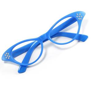 lot 12275 image: FEISEDY Cat Eye Costume Glasses with Rhinestones Women & Kids 50s 60s Classic Party Cateye Sunglasses B2848