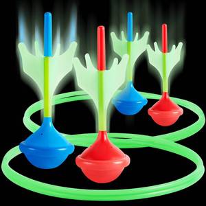 lot 13230 image: JOYIN Lawn Darts Game Set for Kids and Adults - Glow in The Dark Outdoor Lawn Games for Adults and Family, Soft Tip Darts Set for Kids Camping, Outside Yard