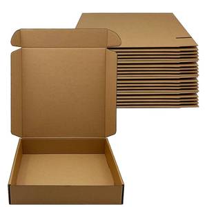 lot 13232 image: 10 x 10 x 2 inch Shipping Boxes Set of 20�� Brown Corrugated Cardboard Box Mailer Boxes for Packaging Small Business Shipping��Mailing Boxes Bulk for Birthday Wedding Party Book Literature Gift Giving