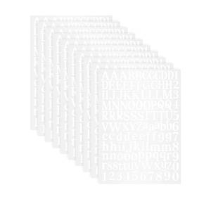 lot 14300 image: 10 Sheets Vinyl Letter Stickers, 1200 Pcs Self-Adhesive Number and Alphabets Stickers, Mailbox Numbers Stickers for Signs, Window, Door, Cars, Trucks, Home, Business, Address Number,(White,1 Inch)