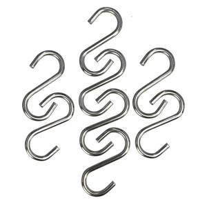 lot 14326 image: 200Pcs 1 Inch Stainless Steel S Hook Curtain Hanging Connectors Mini S Shaped Hangers Ornament for DIY Jewelry Chain Hardware Pet Name Tag Lure and Assembly DIY Crafts Doll House Towel Hook Key Ring