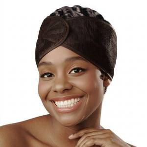 lot 14357 image: DONNA Cool Mesh Wrap �� Large Breathable Hair Wrap for Women, Adjustable Head Wrap Cap, Comfortable Mesh Hair Wrap for Sleeping and Daily Wear, Fits All Hair Types, Black