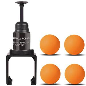 lot 19532 image: Edinnoda Softball Training Pop  Baseball Pop for Hitting Without a Pitcher(Compatible with Practice Wiffle Balls, 4 Softballs Included) (4 Orange Balls)