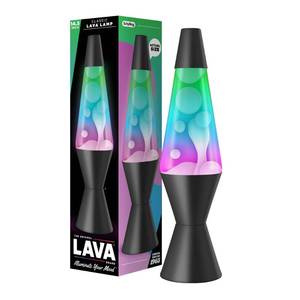 lot 19547 image: The Original Lava� Lamp - 14.5 Gunmetal Grey - Classic Liquid Motion Lamp - Tri-Colored GreenBluePurple - Item #2098 (Amazon Exclusive)