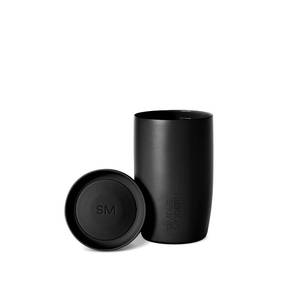 lot 20199 image: Simple Modern Travel Coffee Mug Tumbler with 360° Lid  Ceramic-Lined Insulated Stainless Steel Cold Brew Iced Coffee Cup  Gifts for Women Men Her Him  Voyager Signature  12oz  Midnight Black
