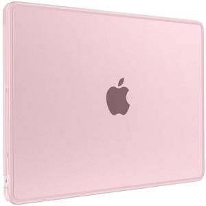 lot 20220 image: BlueSwan Anti-Cracking Case for MacBook Air 13 inch, M5 2026 M4 M3 M2 2025-2022 A3449 A3240 A3113 A2681, Drop Protection Soft TPU Bumper PC Base for Air 13.6 inch, Frosted Pink