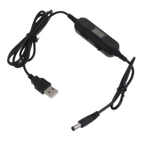 lot 20222 image: HYBEW USB 5V to 1.5V 3V 4.5V 6V 9V 12V Adjustable Output Cable Step Up Down Converter Cord for Toy Clock and More