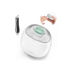 lot 20230 image: Electric Nail Clipper with Ingrown Nail Clipper, 2 in 1 Nail Trimmer (with LED Light & Storage Box), Portable 3 Speeds Electric Toenail Clippers, Suitable for Kids, Adults and Seniors - White (Used)